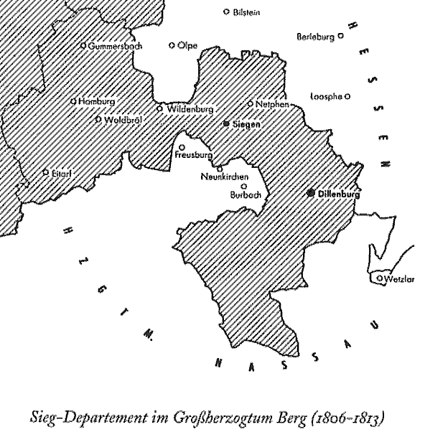 Sieg-Department im Großherzogtum Berg (1806-1813)